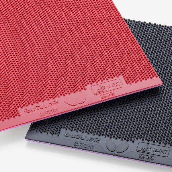 Butterfly Table Tennis Rubber Bugller - Red/Black